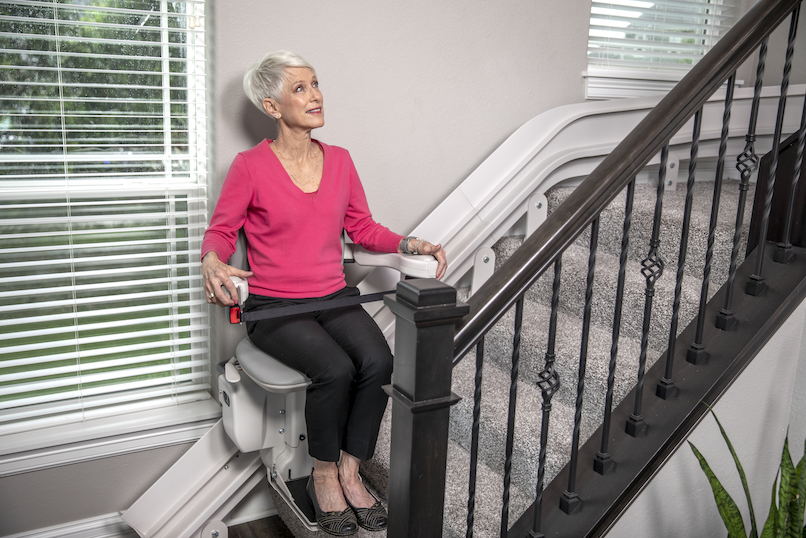 aging in place with a Elite Curved Stair Lift 19