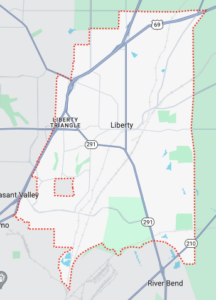 Map of Liberty city limits