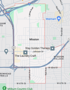 Map of Mission city limits