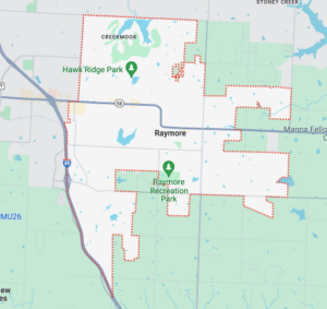 Map of Raymore city limits