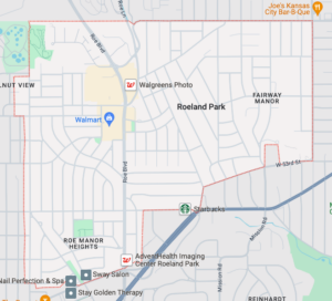 Map of Roeland Park city limits